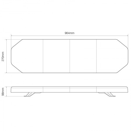 R65 Approved 964mm Lightbar